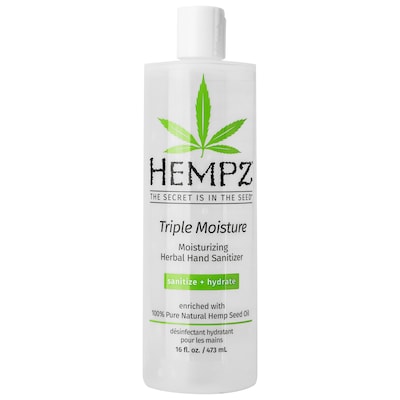 Hempz® Antibacterial Gel Hand Sanitizer, Herbal Triple Moisture Moisturizing, 16 fl. oz. Capped (110-2746-04)
