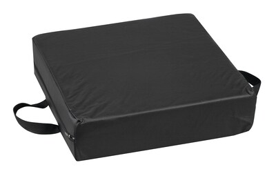 DMI® 16 x 16 x 4 Foam Deluxe Seat-Lift Cushion, Leatherette Cover, Black (513-8884-0200)