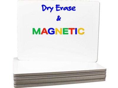 Flipside Dry-Erase Whiteboard, 9 x 12, 12/Pack (11277)