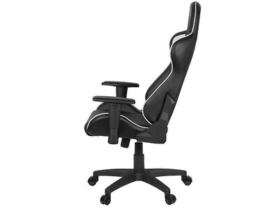 Arozzi Forte Polyurethane Ergonomic Racing Gaming Chair, Black/White (FORTE-WHITE)