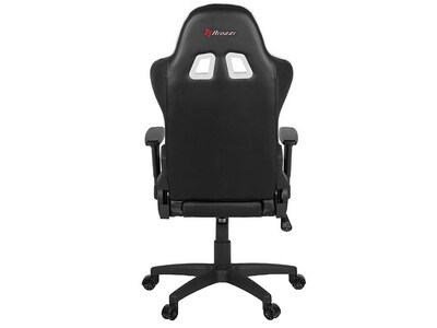 Arozzi Forte Polyurethane Ergonomic Racing Gaming Chair, Black/White (FORTE-WHITE)
