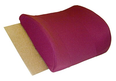 DMI® Relax-A-Bac® 14 x 13 Foam Lumbar Cushion With Strap, Polyester/Cotton Cover, Burgundy (555-73