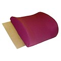 DMI® Relax-A-Bac® 14 x 13 Foam Lumbar Cushion With Strap, Polyester/Cotton Cover, Burgundy (555-7302-0700)