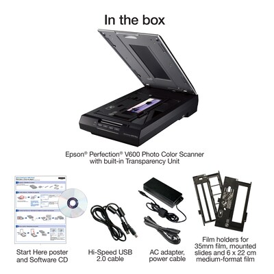Epson Perfection V600 Flatbed Color Photo, Film and Slides Scanner