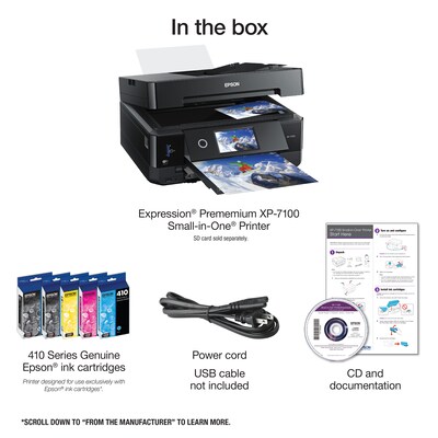 Epson Expression Premium XP-7100 Wireless Color Inkjet Printer, All-In-One, Print, Scan, Copy (9472519)