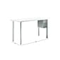 HON Coze 48"W Desk w/U-Storage, Designer White and Silver (HONRPL2448DWP6S)