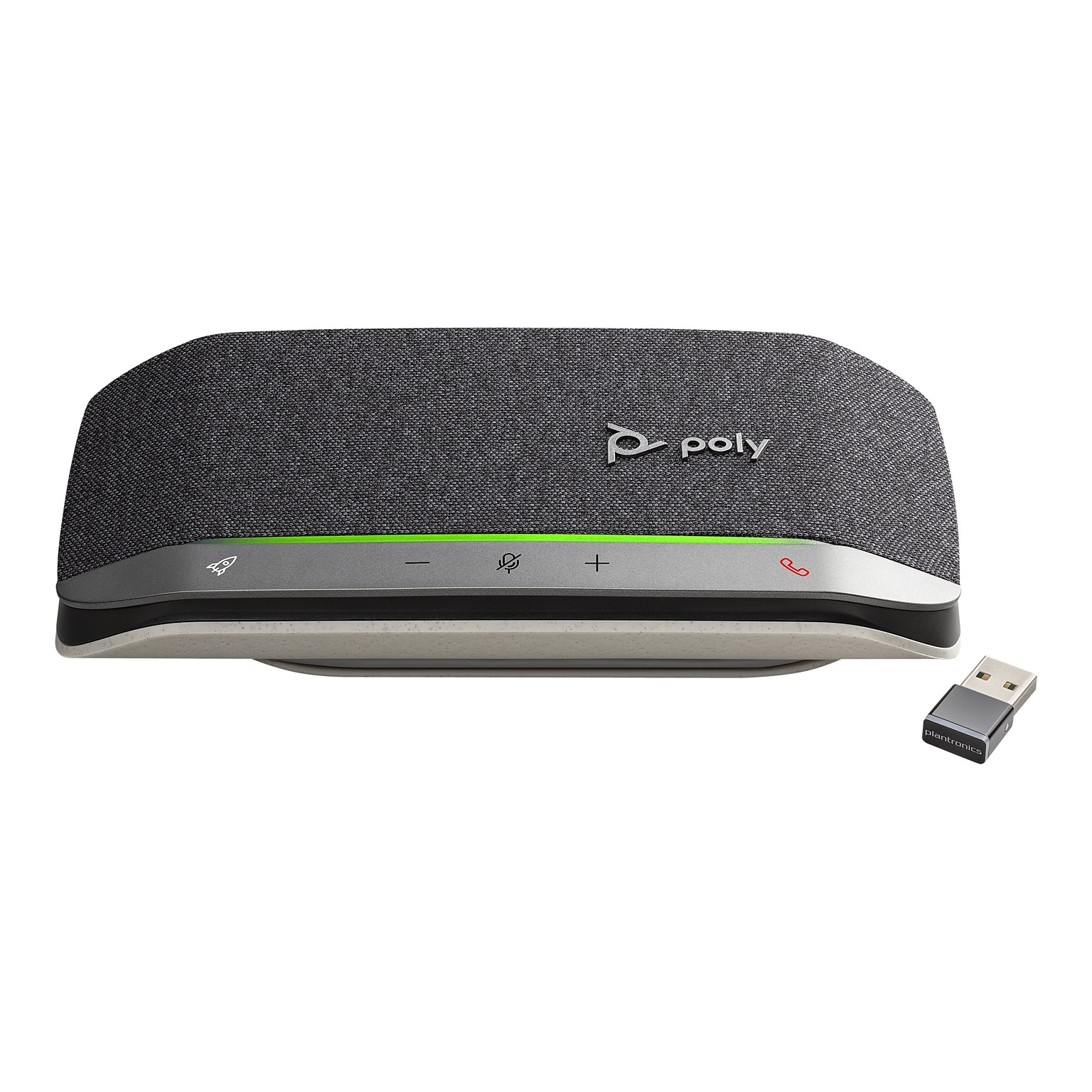 Poly Sync 20+ USB-A Speakerphone with BT600, MS Certified, Silver/Black (772C9AA)