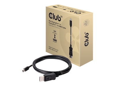 Club 3D CAC-1115 6.56 Mini DisplayPort/DisplayPort Audio/Video Cable, Black