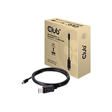 Club 3D CAC-1115 6.56 Mini DisplayPort/DisplayPort Audio/Video Cable, Black
