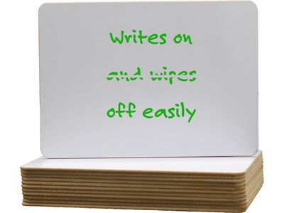 Flipside Dry-Erase Mobile Whiteboard, 0.75 x 1, 12/Pack (35959)