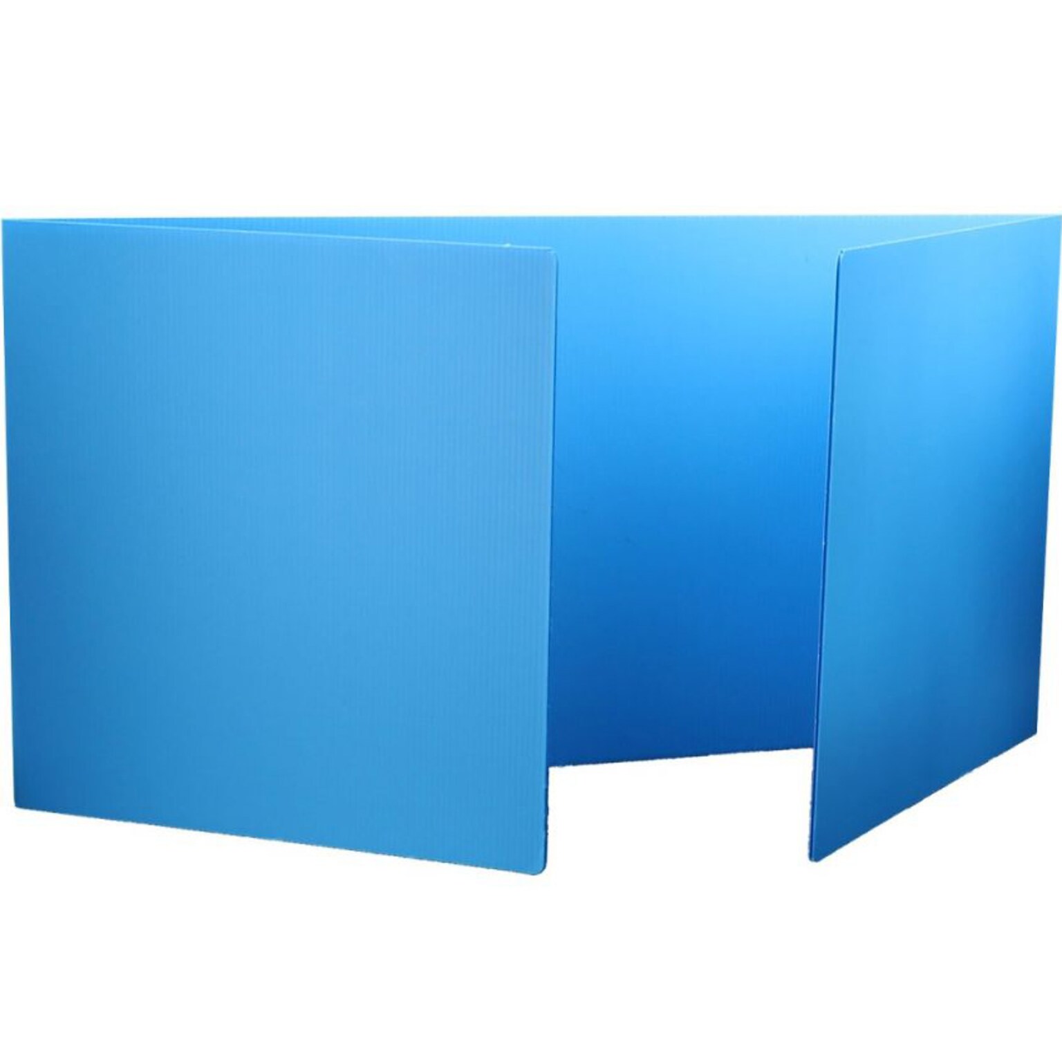 Flipside Premium 47 Study Carrel, Blue 24/Pack (19272-24)