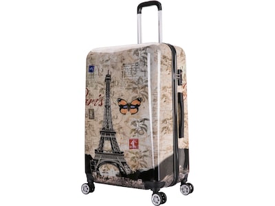 InUSA 28" Hardside Paris Suitcase, 4-Wheeled Spinner, TSA Checkpoint Friendly, Paris (IUAPC00L-PAR)