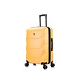 DUKAP ZONIX PC/ABS Plastic 4-Wheel Spinner Luggage, Mustard (DKZON00M-MUS)