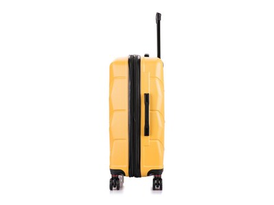DUKAP Zonix 26" Hardside Suitcase, 4-Wheeled Spinner, TSA Checkpoint Friendly, Mustard (DKZON00M-MUS)