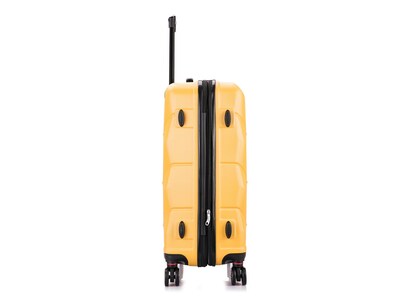 DUKAP Zonix 26" Hardside Suitcase, 4-Wheeled Spinner, TSA Checkpoint Friendly, Mustard (DKZON00M-MUS)