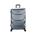 DUKAP ZONIX PC/ABS Plastic 4-Wheel Spinner Luggage, Green (DKZON00L-GRE)