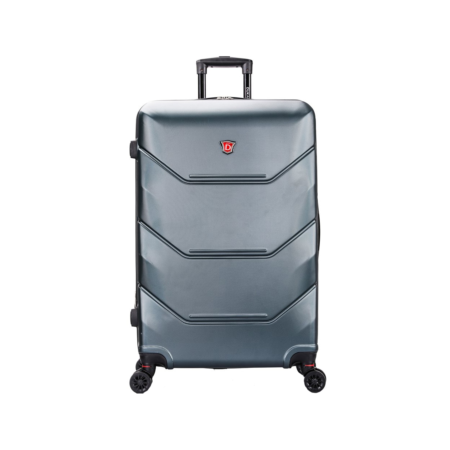 DUKAP ZONIX PC/ABS Plastic 4-Wheel Spinner Luggage, Green (DKZON00L-GRE)