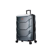DUKAP ZONIX PC/ABS Plastic 4-Wheel Spinner Luggage, Green (DKZON00L-GRE)