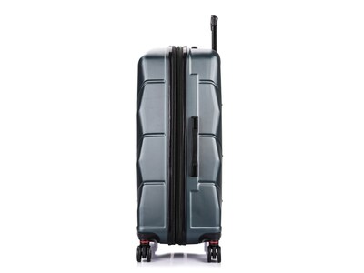 DUKAP ZONIX PC/ABS Plastic 4-Wheel Spinner Luggage, Green (DKZON00L-GRE)