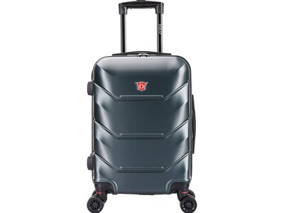 DUKAP Zonix 20 Hardside Carry-On Suitcase, 4-Wheeled Spinner, TSA Checkpoint Friendly, Green (DKZON