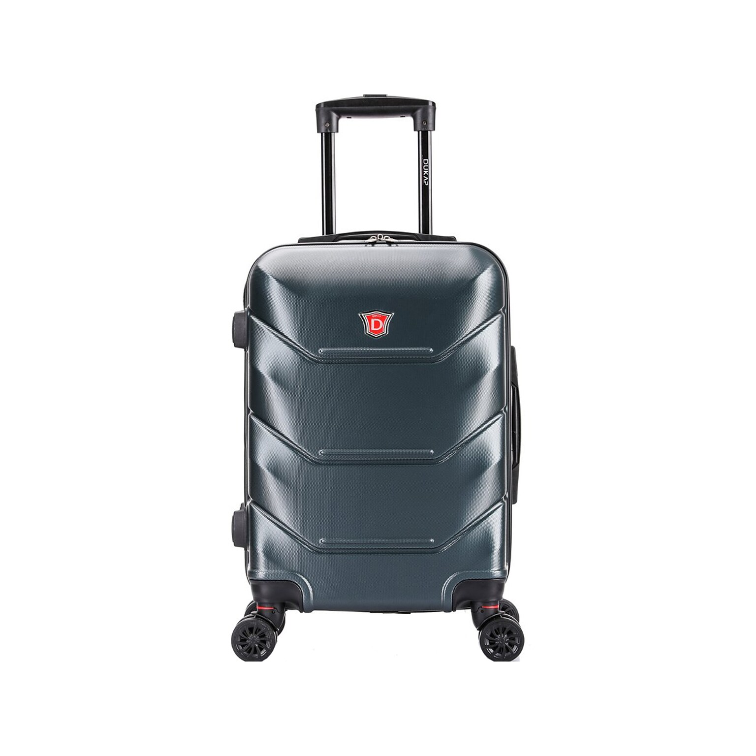 DUKAP Zonix 20 Hardside Carry-On Suitcase, 4-Wheeled Spinner, TSA Checkpoint Friendly, Green (DKZON00S-GRE)
