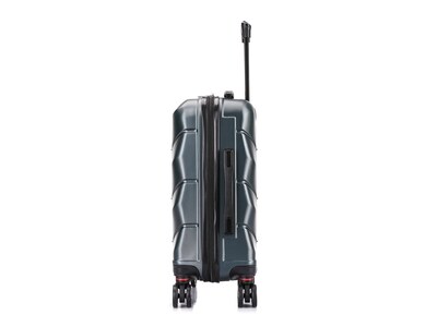 DUKAP Zonix 20" Hardside Carry-On Suitcase, 4-Wheeled Spinner, TSA Checkpoint Friendly, Green (DKZON00S-GRE)