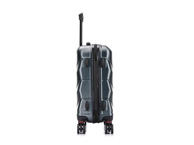 DUKAP Zonix 20" Hardside Carry-On Suitcase, 4-Wheeled Spinner, TSA Checkpoint Friendly, Green (DKZON00S-GRE)
