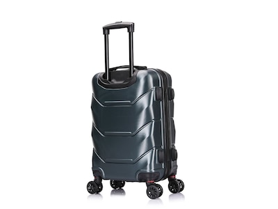 DUKAP Zonix 22.05" Hardside Carry-On Suitcase, 4-Wheeled Spinner, Green (DKZON00S-GRE)