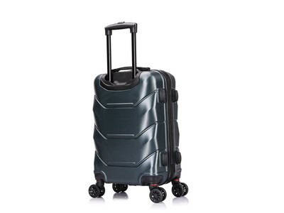 DUKAP Zonix 20" Hardside Carry-On Suitcase, 4-Wheeled Spinner, TSA Checkpoint Friendly, Green (DKZON00S-GRE)