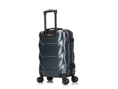 DUKAP Zonix 22.05" Hardside Carry-On Suitcase, 4-Wheeled Spinner, Green (DKZON00S-GRE)