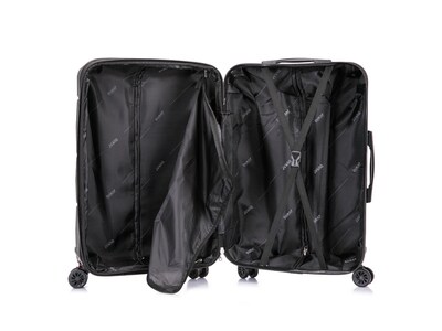 DUKAP Zonix 20" Hardside Carry-On Suitcase, 4-Wheeled Spinner, TSA Checkpoint Friendly, Green (DKZON00S-GRE)