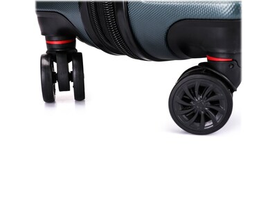 DUKAP Zonix 22.05" Hardside Carry-On Suitcase, 4-Wheeled Spinner, Green (DKZON00S-GRE)