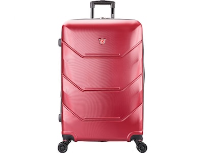 DUKAP Zonix 32.28 Hardside Suitcase, 4-Wheeled Spinner, Wine (DKZON00L-WIN)