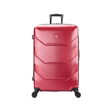 DUKAP ZONIX PC/ABS Plastic 4-Wheel Spinner Luggage, Wine (DKZON00L-WIN)