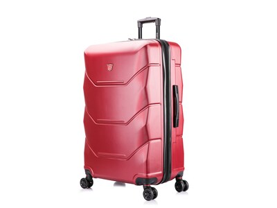 DUKAP Zonix 32.28 Hardside Suitcase, 4-Wheeled Spinner, Wine (DKZON00L-WIN)