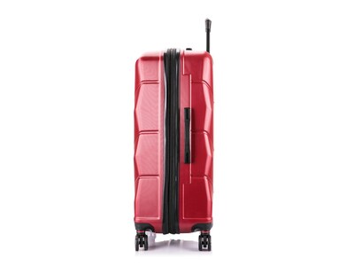 DUKAP Zonix 30" Hardside Suitcase, 4-Wheeled Spinner, Wine (DKZON00L-WIN)