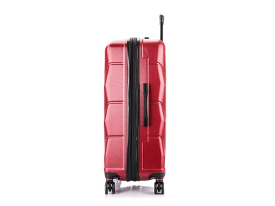 DUKAP Zonix 32.28" Hardside Suitcase, 4-Wheeled Spinner, Wine (DKZON00L-WIN)