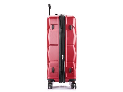 DUKAP Zonix 30" Hardside Suitcase, 4-Wheeled Spinner, Wine (DKZON00L-WIN)