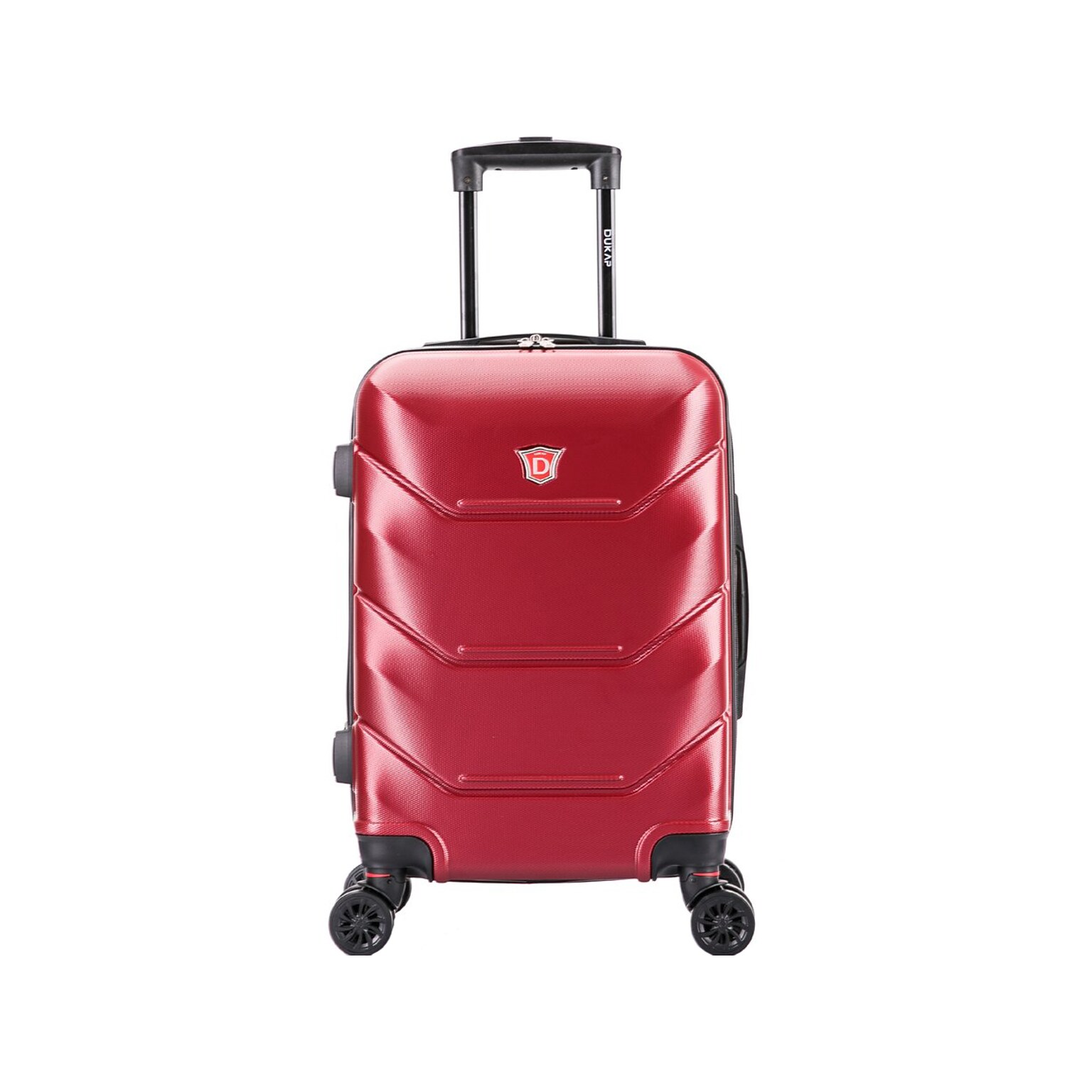 DUKAP Zonix 20 Hardside Carry-On Suitcase, 4-Wheeled Spinner, TSA Checkpoint Friendly, Wine (DKZON00S-WIN)