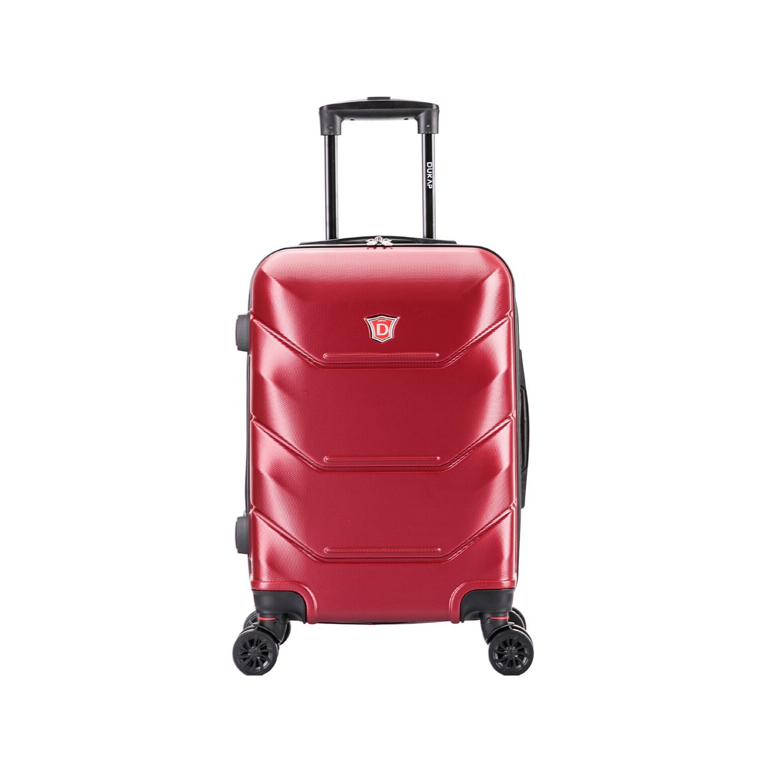 DUKAP Zonix 22.05 Hardside Carry-On Suitcase, 4-Wheeled Spinner, Wine (DKZON00S-WIN)