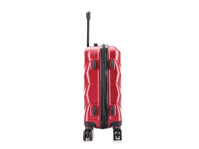 DUKAP Zonix 22.05" Hardside Carry-On Suitcase, 4-Wheeled Spinner, Wine (DKZON00S-WIN)