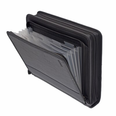 ROOTS 73 Executive Padfolio with Zipper Closure, Black (RQ7911)