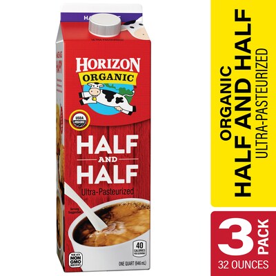 Horizon Organic Half & Half, 32 oz., 3/Pack (902-00491)