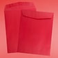 JAM Paper Open End Catalog Envelope, 9" x 12", Red, 50/Pack (80329I)