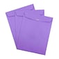 JAM Paper 9" x 12" Open End Catalog Colored Envelopes with Clasp Closure, Violet Purple Recycled, 10/Pack (900906767B)