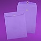 JAM Paper® 9 x 12 Open End Catalog Colored Envelopes with Clasp Closure, Violet Purple Recycled, 10/Pack (900906767B)