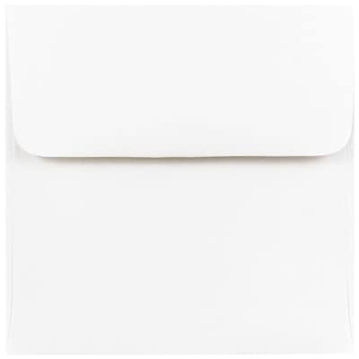 JAM Paper 4.5 x 4.5 Square Invitation Envelopes, White, 25/Pack (439911145)