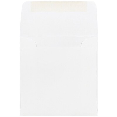 JAM Paper 4.5 x 4.5 Square Invitation Envelopes, White, 25/Pack (439911145)