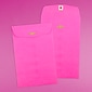 JAM Paper Open End Clasp #1 Catalog Envelope, 6" x 9", Fuchsia Pink, 100/Box (900909024)