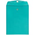 JAM Paper Open End Clasp Catalog Envelope, 9 x 12, Sea Blue, 100/Box (900906997)